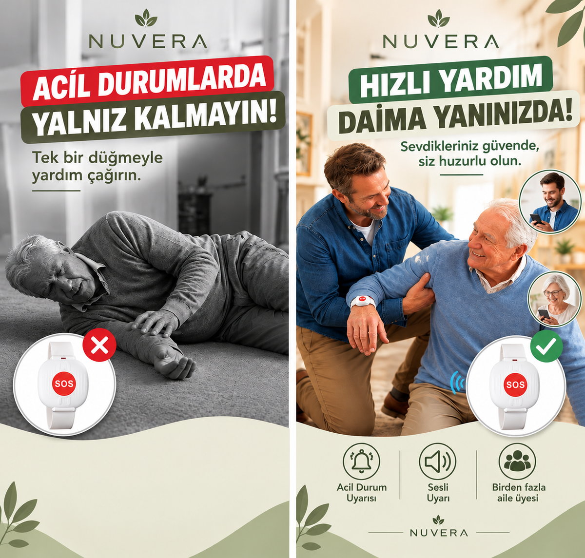 NUVERA® – Acil Durum SOS Bilekliği