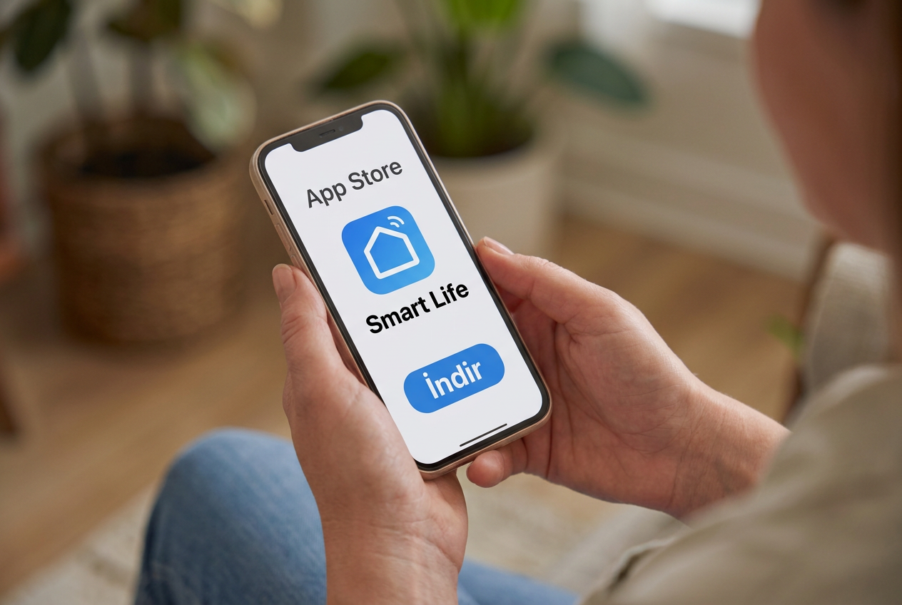 Telefonda temsili Smart Life indirme ekranı
